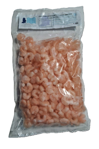 Camarón Ecuatoriano Cocido 100/200 - Sin Caparazón (IQF)